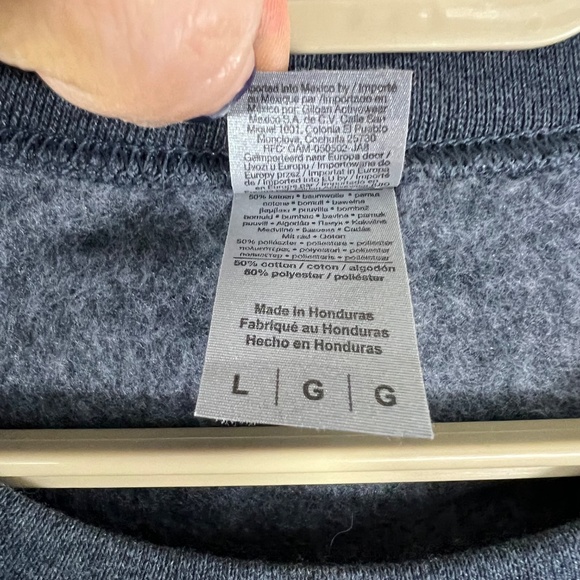 🥰NWOT |•GILDAN•| 'Border Collie Mom' Gray Soft Heavy Blend Sweatshirt Large - Picture 12 of 13